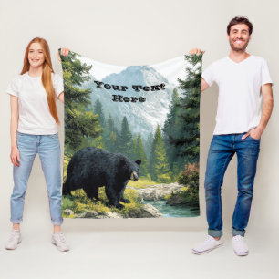 Polar Manta de lanzamiento de la naturaleza del oso negr