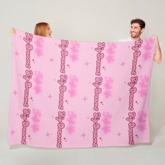 Polar Manta de lanzamiento suave rosa para niñas con gra