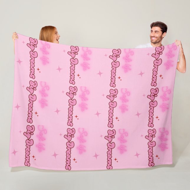 Polar Manta de lanzamiento suave rosa para niñas con gra (In situ)