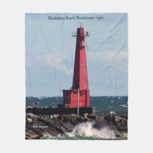 Polar Manta de luz de rompeolas sur de Muskegon