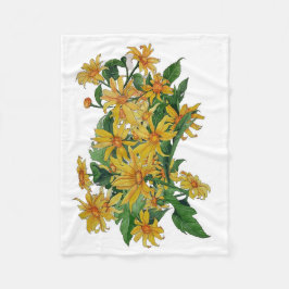 Polar manta de margarita amarilla