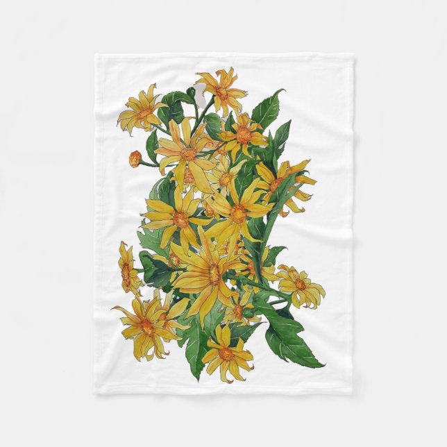 Polar manta de margarita amarilla (Anverso)