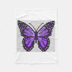 Polar Manta de mariposa pixel púrpura ADOM