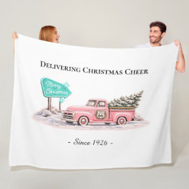 Polar Manta de Navidad de árbol acogedor rosa