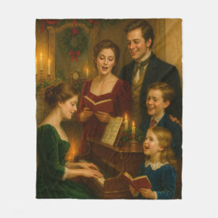 Polar Manta de Navidad Victoriana – Cantando villancicos