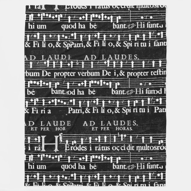 Polar manta de notas musicales gruesas (Anverso)