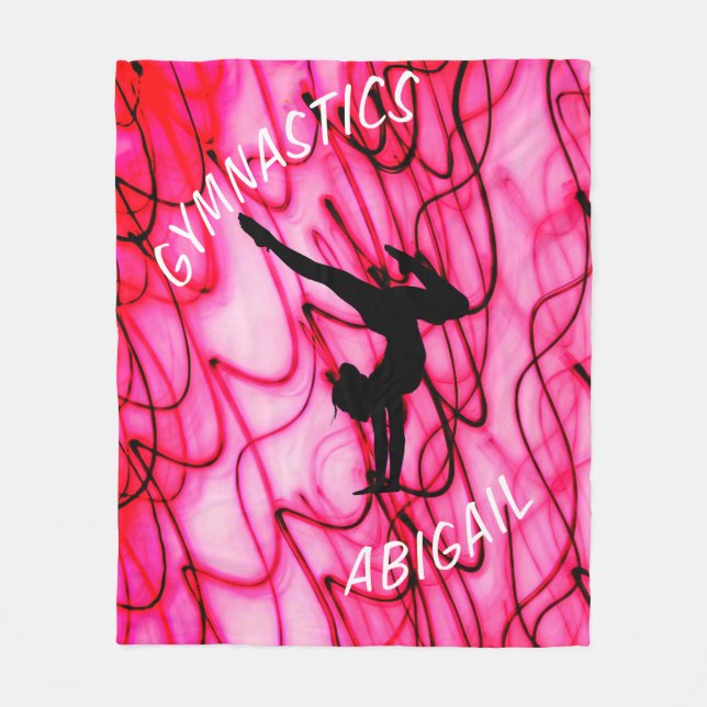 Polar Manta de onda rosa caliente de gimnasia (Anverso)