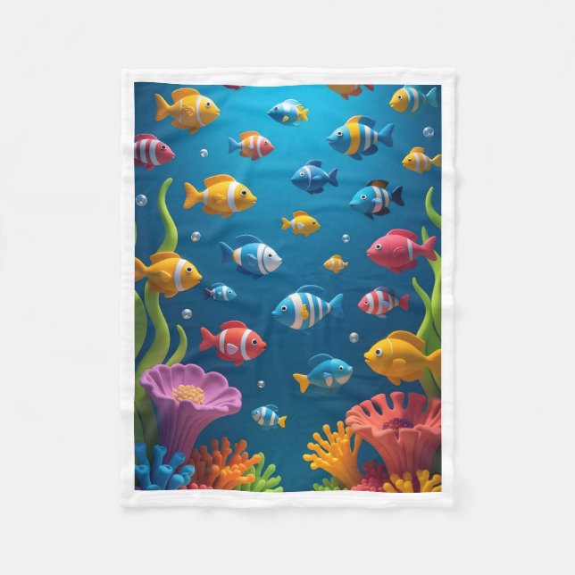 Polar Manta de peces tropicales submarinos (Anverso)