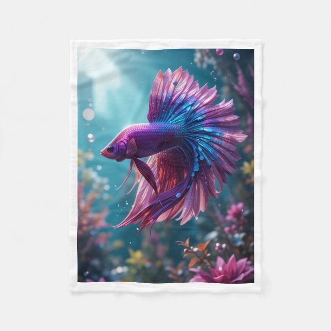 Polar Manta de pez betta rosa (Anverso)