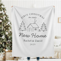 Manta de «Primer Navidad en Nuestra Nueva Casa»