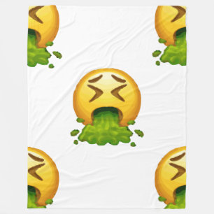 Polar manta de puking de emoji