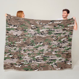 Polar manta de pulga de camuflaje