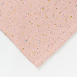 Polar Manta de pulga de confeti rosa suave