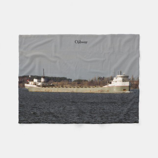 Polar Manta de pulga de Ojibway (Frente (Horizontal))