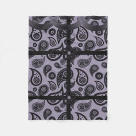 Polar manta de pulga de pasley personalizado púrpura