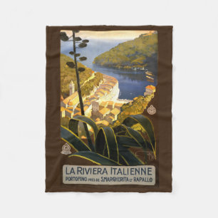 Polar Manta de pulga de viaje vintage de la Riviera ital