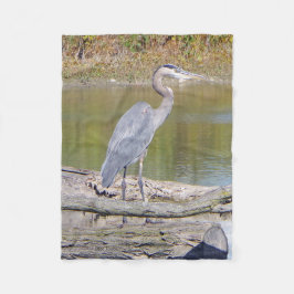 Polar Manta de pulpa de la garza azul