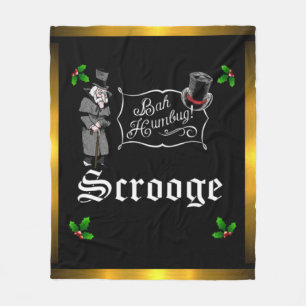 Polar Manta de regalo de Navidad de SCROOGE "Bah Humbug"