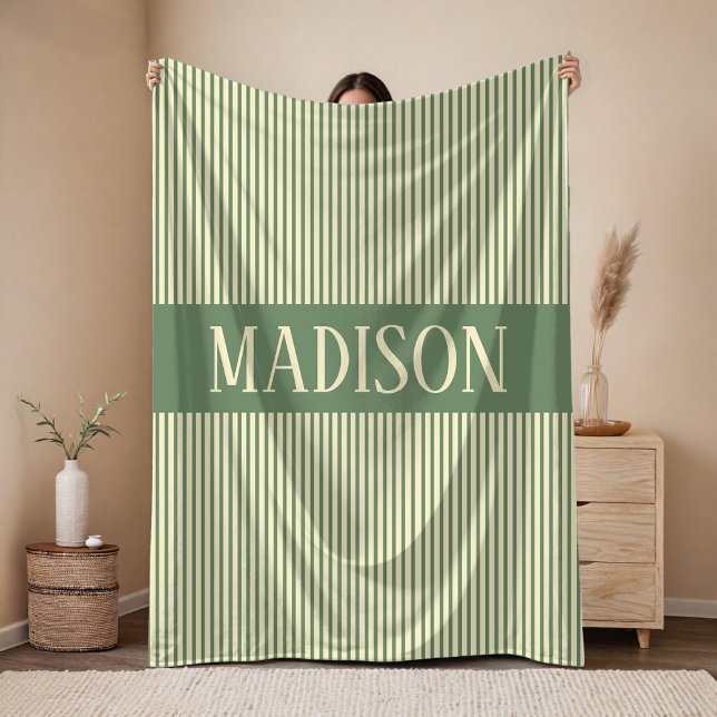 Polar Manta de sabio personalizada con el nombre del beb (Striped Pattern Blanket Birthday Gift for Her, Personalized Wedding Blanket for Mr and Mrs)