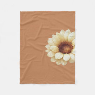 Polar Manta de Terracota de Girasol Estampado Floral Vin