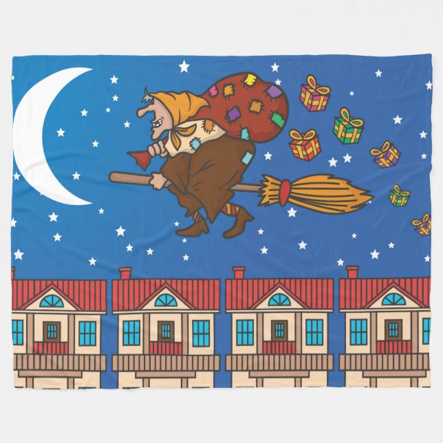 Polar manta de xmas Witch Befana (Frente (Horizontal))