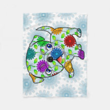 Manta del bebé del perrito del barro amasado -