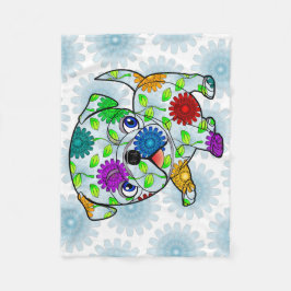 Polar Manta del bebé del perrito del barro amasado -