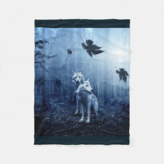 Polar manta del lobo, tiro de los lobos blancos,