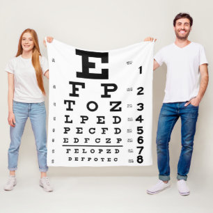 Polar Manta del optometrista de la carta de ojo