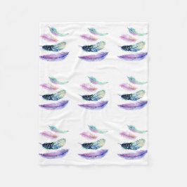 Polar Manta del paño grueso y suave de cuatro plumas