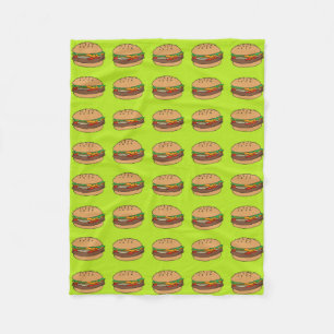 Polar manta del paño grueso y suave de la hamburguesa