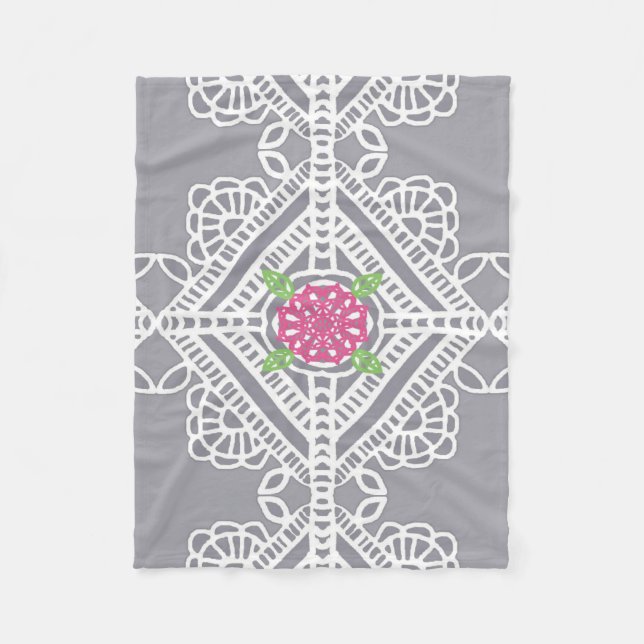 Polar Manta del paño grueso y suave de la impresión del (Anverso)