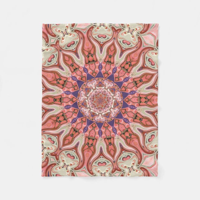 Polar Manta del paño grueso y suave de la mandala de los (Anverso)