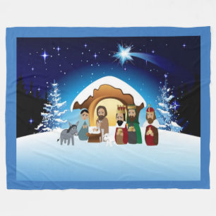 Polar Manta del paño grueso y suave de la natividad