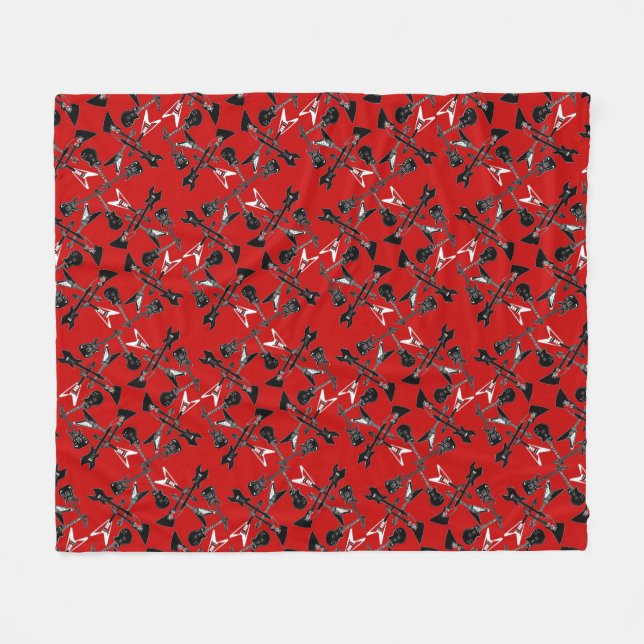 Polar Manta del paño grueso y suave de las guitarras (Frente (Horizontal))