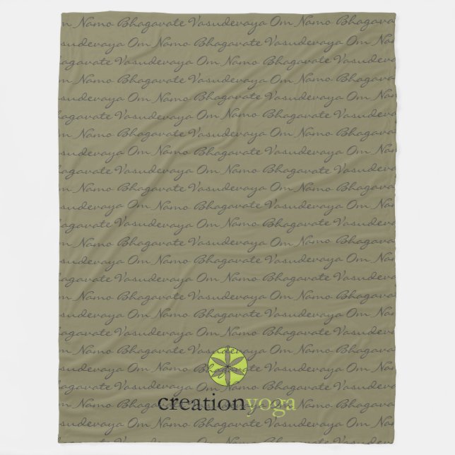 Polar Manta del paño grueso y suave de OM Namo - 60" x (Anverso)