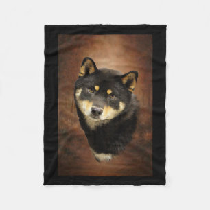 Polar Manta del paño grueso y suave de Shiba Inu