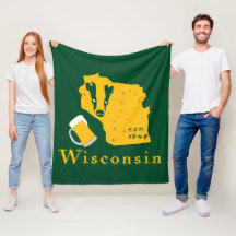 Manta del paño grueso y suave de Wisconsin