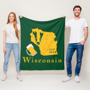 Polar Manta del paño grueso y suave de Wisconsin