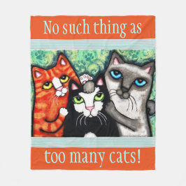 Polar Manta del paño grueso y suave del arte del gato