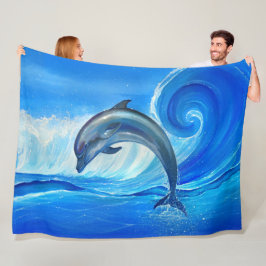 Polar Manta del paño grueso y suave del delfín - el