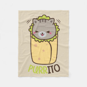 Polar Manta del paño grueso y suave del gato del Burrit
