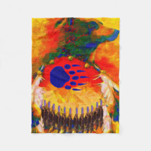 Polar Manta del paño grueso y suave del nativo american