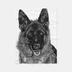 Polar Manta del paño grueso y suave del perro de pastor