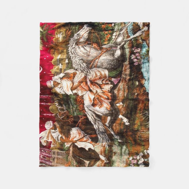 Polar Manta del paño grueso y suave: Diseño árabe (Anverso)