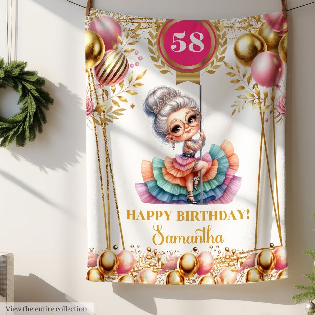 Polar Manta Divertida Personalizada para Abuela Regalo d (Custom Funny Grandma Blanket Birthday Gift)