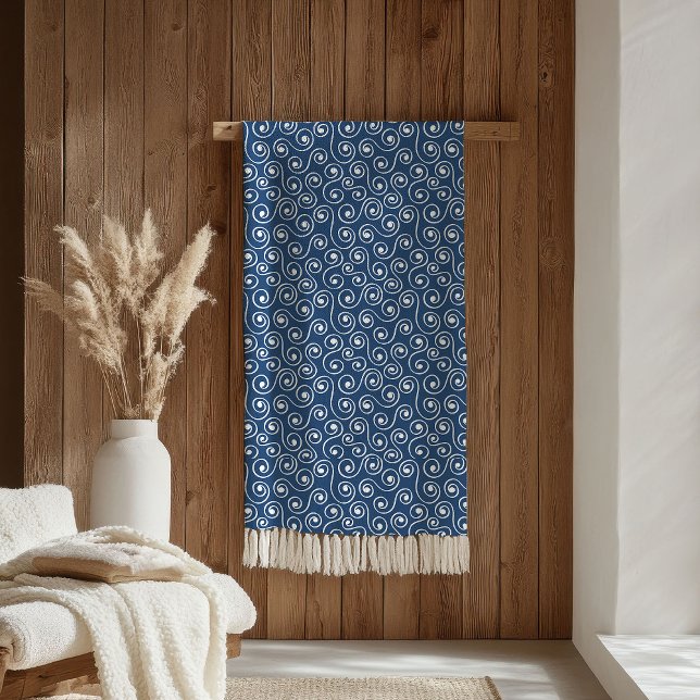 Polar Manta elegante pastel rosa estilo navy (Pastel Pink Navy Blanket Elegant Boho Gift for Kids)