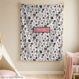 Polar manta escolar de moda con colores pastel para chic