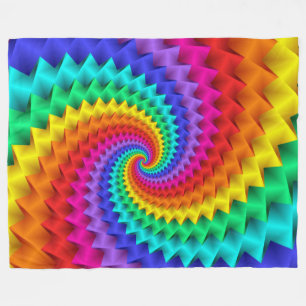 Polar Manta espiral del arco iris