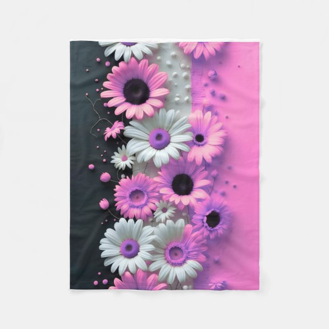 Polar Manta Floral ADOM Pink Daisy (Anverso)
